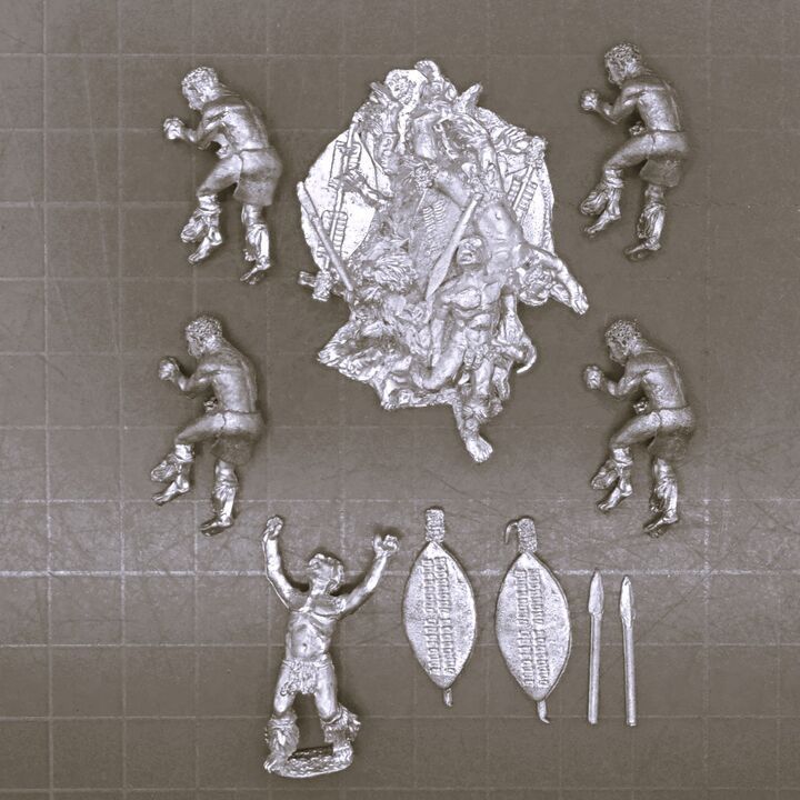 Wargames Foundry, Zulu War: Zulu Casualties Wargames Foundry, Zulu War: Zulu Casualties
