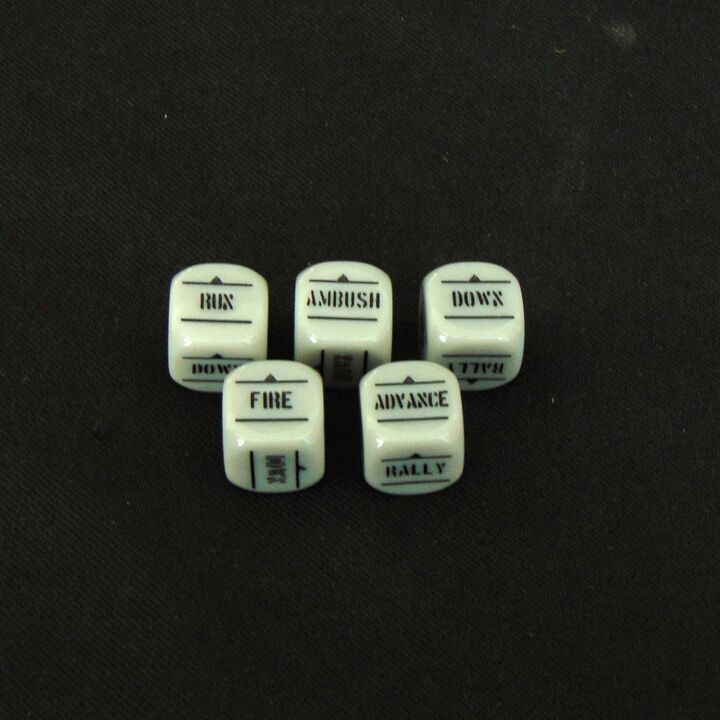 Warlord Games, WW2: Bolt Action Order Dice - Light Grey Warlord Games, WW2: Bolt Action Order Dice - Light Grey