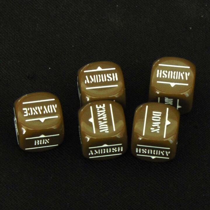 Warlord Games, WW2: Bolt Action Order Dice - Olive Green Warlord Games, WW2: Bolt Action Order Dice - Olive Green
