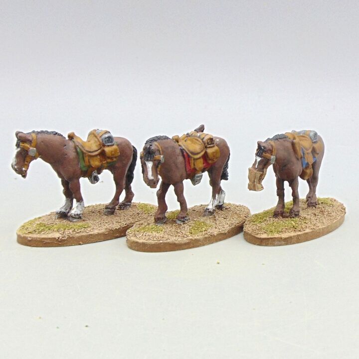 Grade D - Unidentified Manufacturer - Wild West - Saddled Horses Grade D - Unidentified Manufacturer - Wild West - Saddled Horses