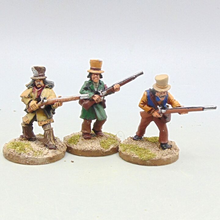 Grade D - Wargames Foundry - Wild West - Early Period Jayhawkers with Muskets Grade D - Wargames Foundry - Wild West - Early Period Jayhawkers with Muskets