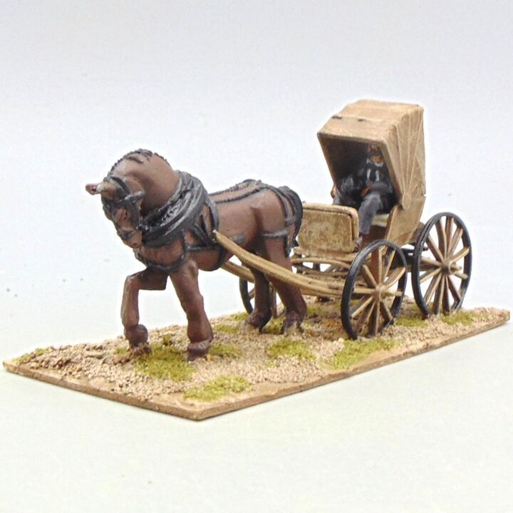 Grade C - Unidentified Manufacturer - Wild West - Doctors Buggy with Draught Horse Grade C - Unidentified Manufacturer - Wild West - Doctors Buggy with Draught Horse