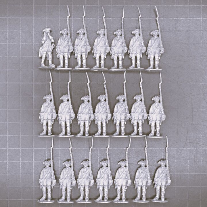 Cranntara Miniatures, Mid C18th - Savoia Line Infantry, Standing Cranntara Miniatures, Mid C18th - Savoia Line Infantry, Standing