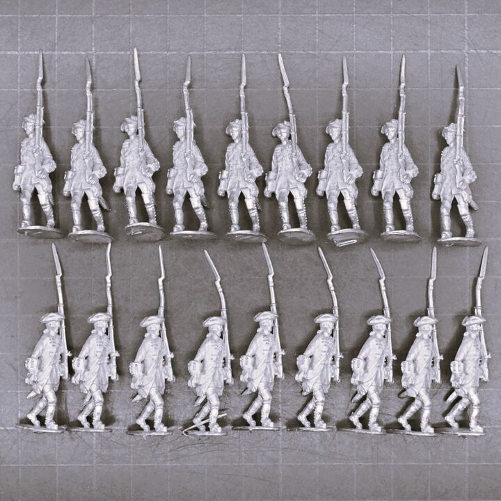 Cranntara Miniatures, Mid C18th - French Guard Infantry, Marching