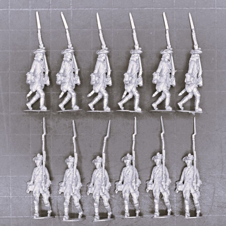 Cranntara Miniatures, Mid C18th - Savoia Line Infantry, Marching