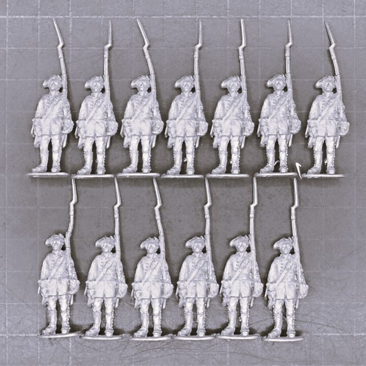 Cranntara Miniatures, Mid C18th - Savoia Line Infantry, Standing Cranntara Miniatures, Mid C18th - Savoia Line Infantry, Standing