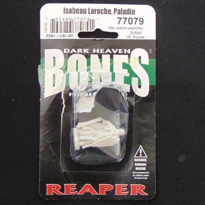 Reaper Miniatures, Fantasy - Dark Heaven, Bones - Isabeau Laroche, Paladin Reaper Miniatures, Fantasy - Dark Heaven, Bones - Isabeau Laroche, Paladin