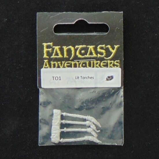 Midlam Miniatures, Fantasy - Lit Fire Torches Midlam Miniatures, Fantasy - Lit Fire Torches
