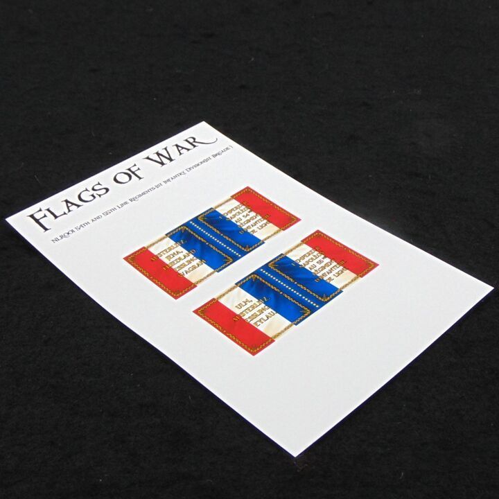 28mm, Flags of War, Napoleonic: French 54th & 55th Ligne Flags, 1815 Pattern 28mm, Flags of War, Napoleonic: French 54th & 55th Ligne Flags, 1815 Pattern