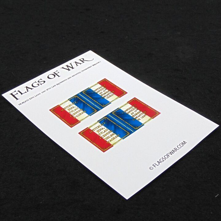 28mm, Flags of War, Napoleonic: French 17th Ligne & 13th Legere Flags, 1815 Pattern
