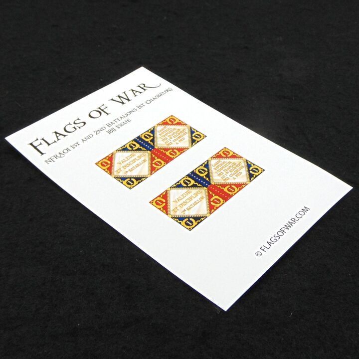 28mm, Flags of War, Napoleonic: French 1st and 2nd battalions 1st Chasseurs of the Guard, Flags, 1811 Pattern 28mm, Flags of War, Napoleonic: French 1st and 2nd battalions 1st Chasseurs of the Guard, Flags, 1811 Pattern