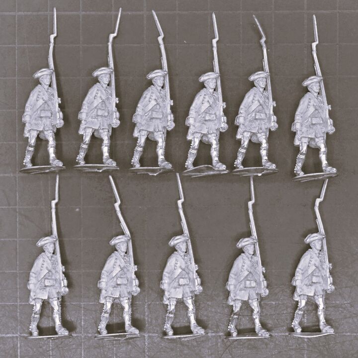Cranntara Miniatures, Mid C18th - British Infantry, Marching Cranntara Miniatures, Mid C18th - British Infantry, Marching