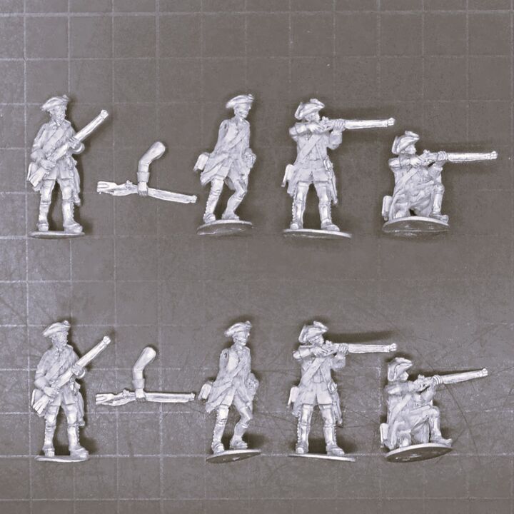 Cranntara Miniatures, Mid C18th - Hanoverian Scheithers Freikorps Jagers Cranntara Miniatures, Mid C18th - Hanoverian Scheithers Freikorps Jagers