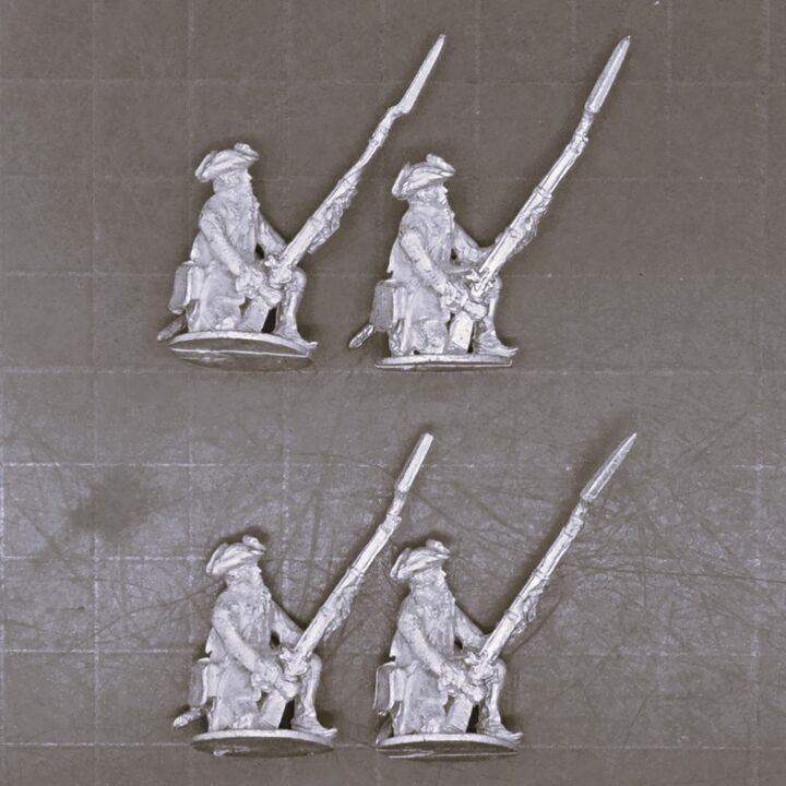 Cranntara Miniatures, Mid C18th - French Fusiliers, Kneeling