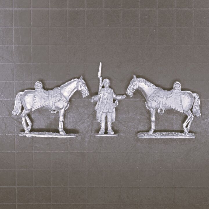 Cranntara Miniatures, Mid C18th - French Dragoon Horse Holder
