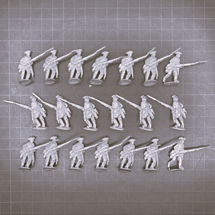 Cranntara Miniatures, Mid C18th - British Infantry, Charging Cranntara Miniatures, Mid C18th - British Infantry, Charging