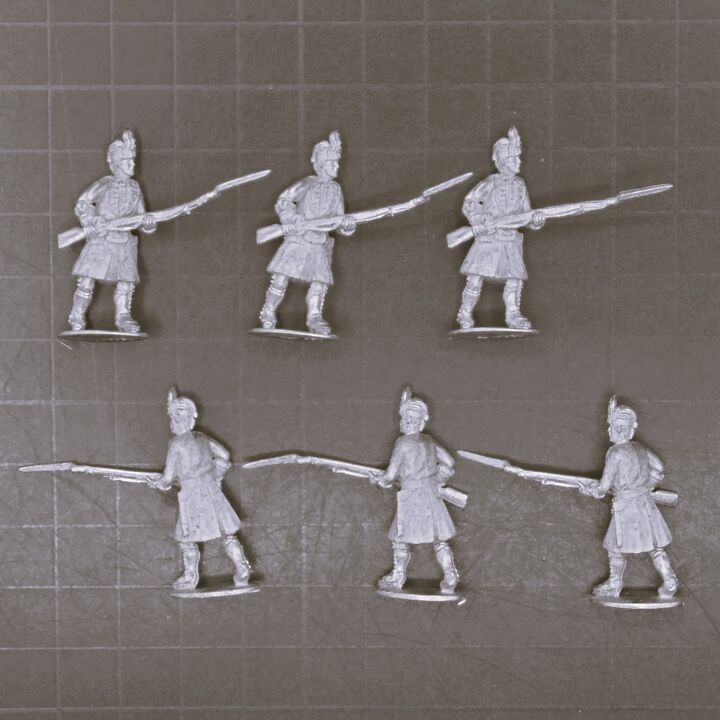 Cranntara Miniatures, Mid C18th - British Marines, Advancing Cranntara Miniatures, Mid C18th - British Marines, Advancing