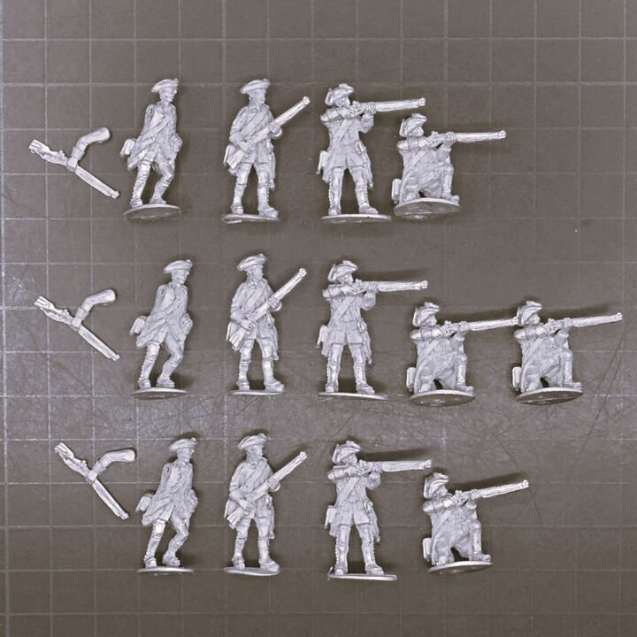 Cranntara Miniatures, Mid C18th - Hanoverian Scheithers Freikorps Jagers Cranntara Miniatures, Mid C18th - Hanoverian Scheithers Freikorps Jagers