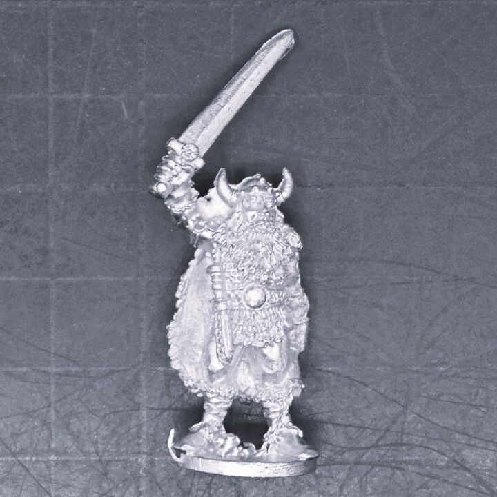 Midlam Miniatures, Fantasy - Barbarian Warrior with Sword & Morningstar