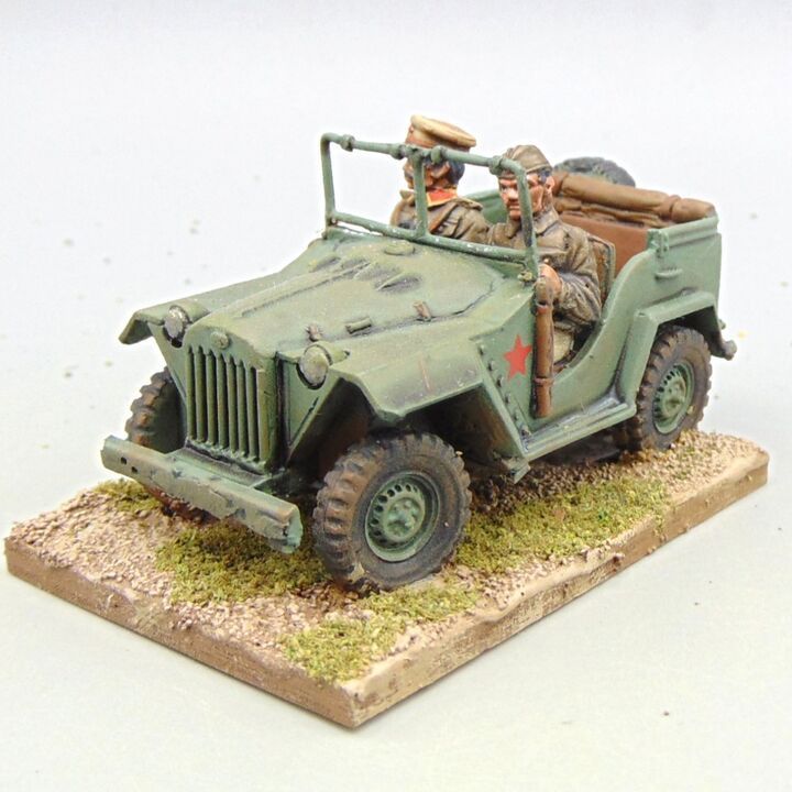 Grade C - Warlord Games - WW2 Eastern Front - Soviet Gaz 67B with Driver & Officer
