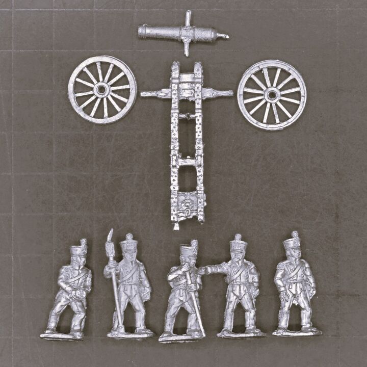 Newline Designs, Napoleonic - French 4/8lb Field Gun & Line Horse Artillery Crew