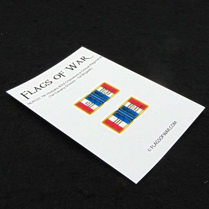 28mm, Flags of War, Napoleonic: French 7th Hussars & 3rd Chasseurs a Cheval Cavalry Regiments, 1815 Pattern