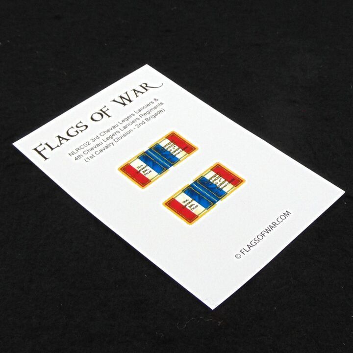 28mm, Flags of War, Napoleonic: French 3rd Chevau Leger Lanciers & 4th Chevau Leger Lanciers Cavalry Regiments, 1815 Pattern