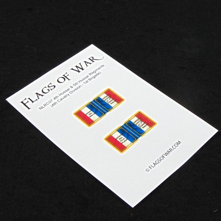 28mm, Flags of War, Napoleonic: French 4th Hussar & 5th Hussar Cavalry Regiments, 1815 Pattern