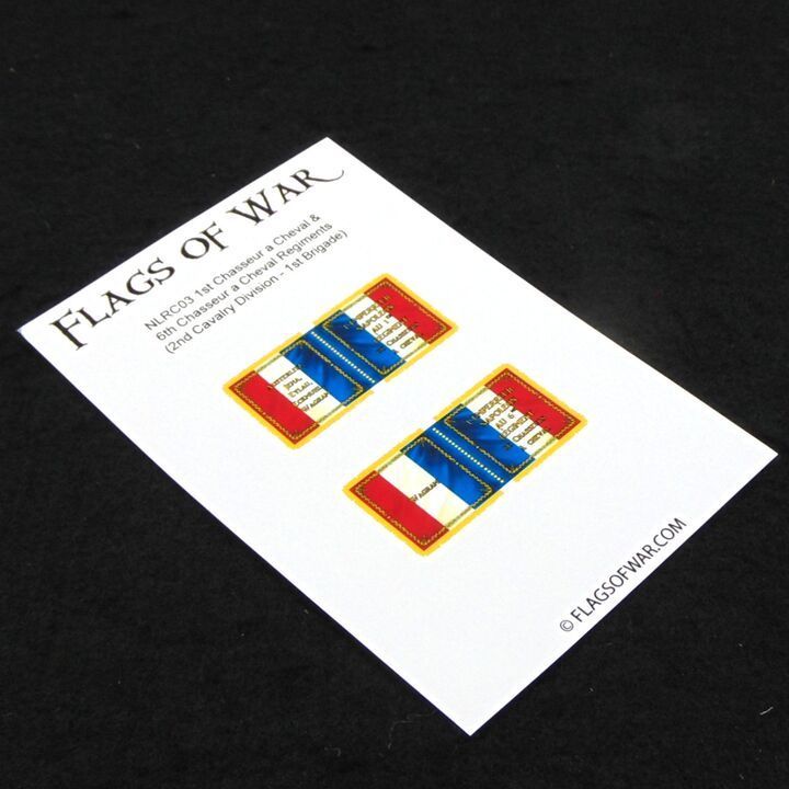 28mm, Flags of War, Napoleonic: French 1st Chasseurs a Cheval & 6th Chasseurs a Cheval Cavalry Regiments, 1815 Pattern