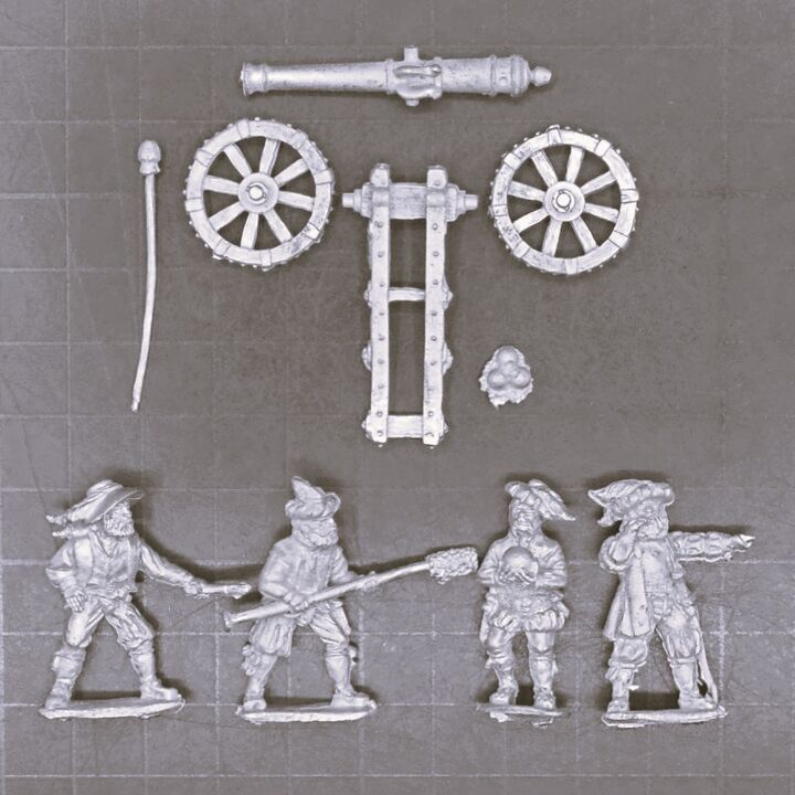 Athena Miniatures, Renaissance: Light Field Gun & Landsknecht Crew Athena Miniatures, Renaissance: Light Field Gun & Landsknecht Crew