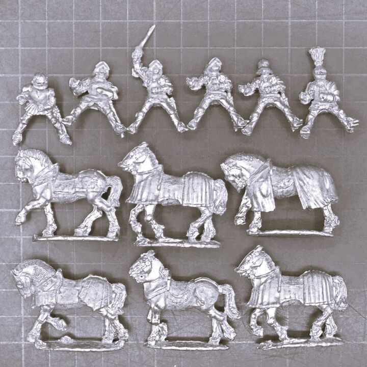 Wargames Foundry, Late Medieval/WOTR: 6 x Mounted Knights