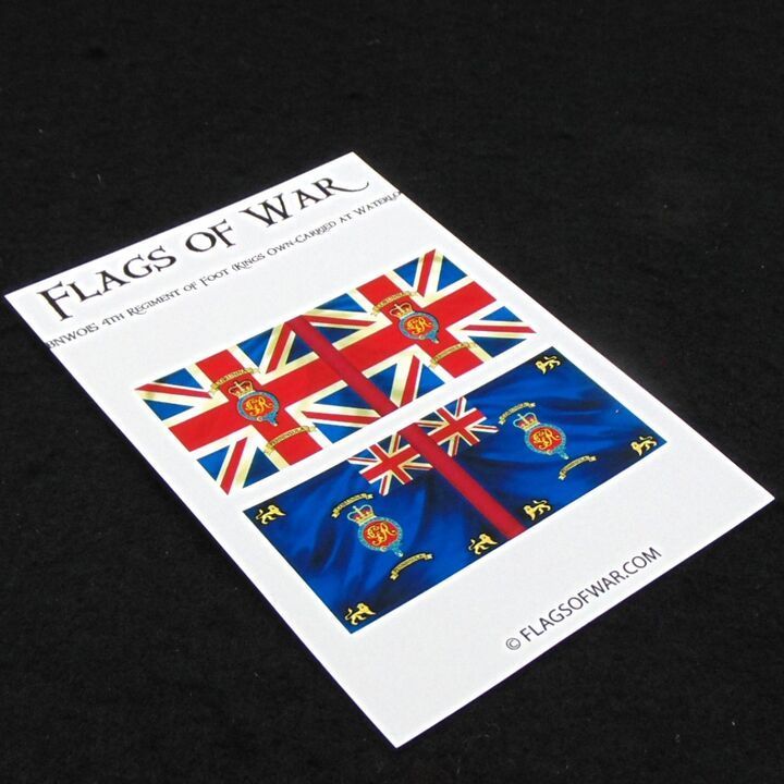 28mm, Flags of War, Napoleonic: British 4th Regiment of Foot - Carried at Waterloo