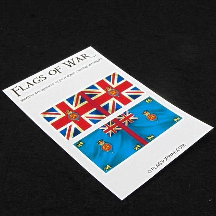 28mm, Flags of War, Napoleonic: British 4th Regiment of Foot - Pre Waterloo
