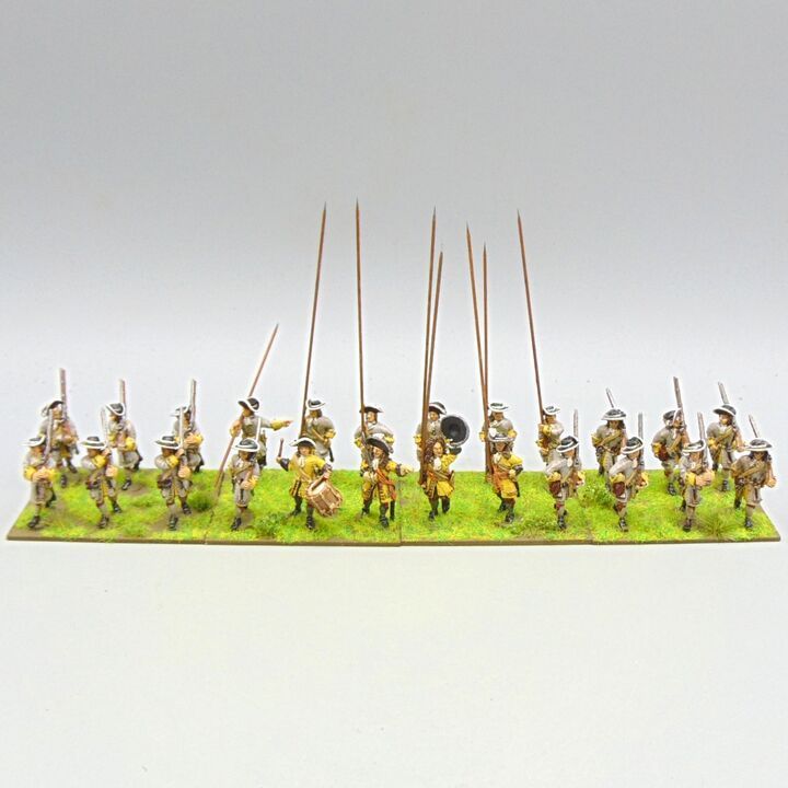 Grade D - Warfare Miniatures - Late C17th - Dutch Infantry Unit Grade D - Warfare Miniatures - Late C17th - Dutch Infantry Unit