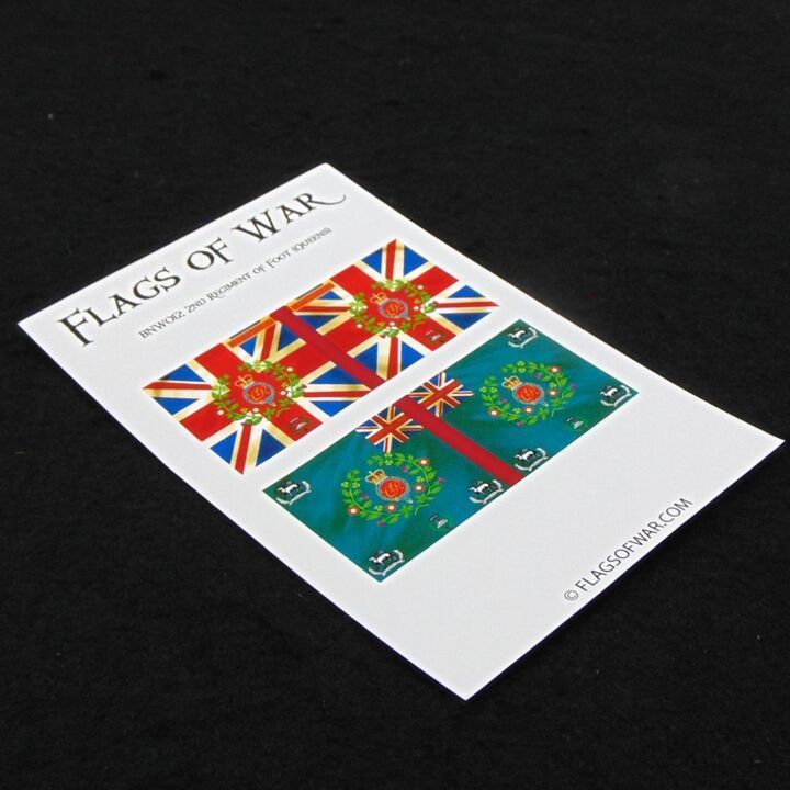 28mm, Flags of War, Napoleonic: British 2nd Regiment of Foot 28mm, Flags of War, Napoleonic: British 2nd Regiment of Foot