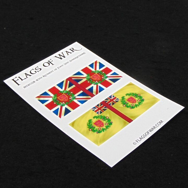 28mm, Flags of War, Napoleonic: British 40th Regiment of Foot 28mm, Flags of War, Napoleonic: British 40th Regiment of Foot