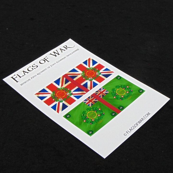 28mm, Flags of War, Napoleonic: British 79th Regiment of Foot 28mm, Flags of War, Napoleonic: British 79th Regiment of Foot