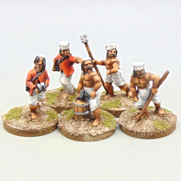 Grade B - Old Glory - Indian Mutiny - Mutineer Artillery Crew Grade B - Old Glory - Indian Mutiny - Mutineer Artillery Crew