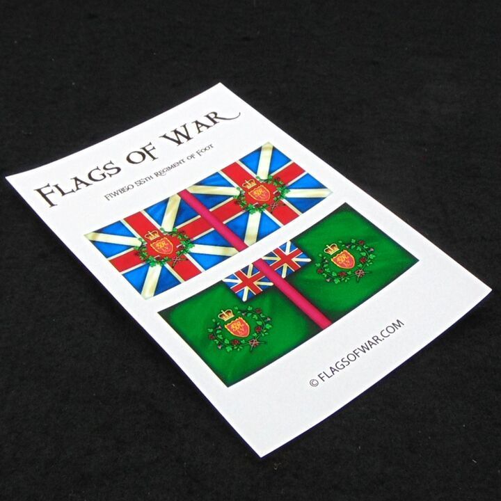 28mm, Flags of War, FIW: British 55th Regiment of Foot 28mm, Flags of War, FIW: British 55th Regiment of Foot