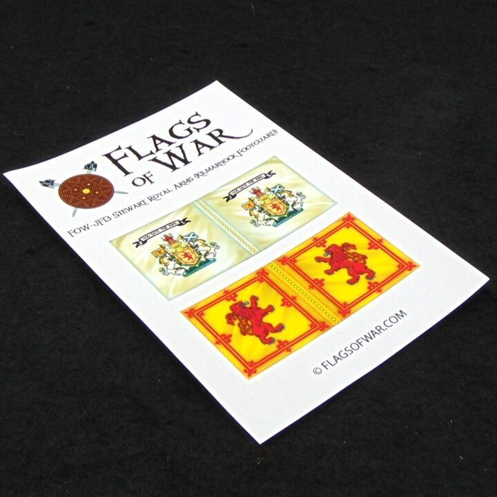 28mm, Flags of War, Jacobite Rebellions: Stewart Royal Arms 28mm, Flags of War, Jacobite Rebellions: Stewart Royal Arms