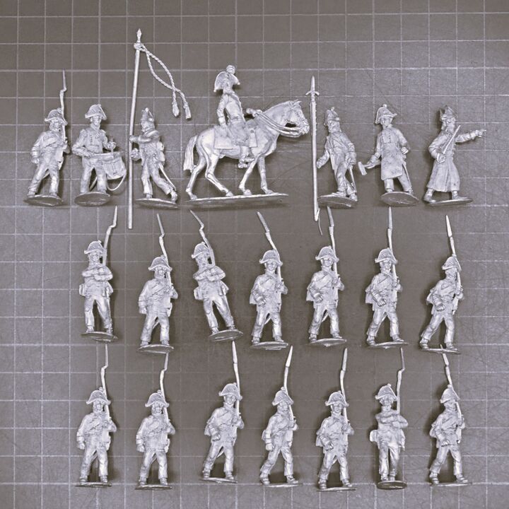 Forgotten Glorious Miniatures, Napoleonic: Early Prussian Infantry Unit - Possibly Out of Production Forgotten Glorious Miniatures, Napoleonic: Early Prussian Infantry Unit - Possibly Out of Production