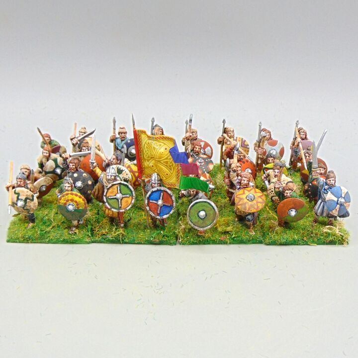 Grade C - Wargames Foundry - Dark Ages - Saxon Fyrd Unit Grade C - Wargames Foundry - Dark Ages - Saxon Fyrd Unit