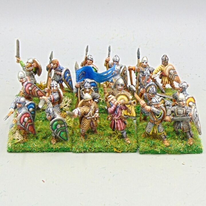 Grade C - Wargames Foundry - Dark Ages - Norman Infantry Unit Grade C - Wargames Foundry - Dark Ages - Norman Infantry Unit