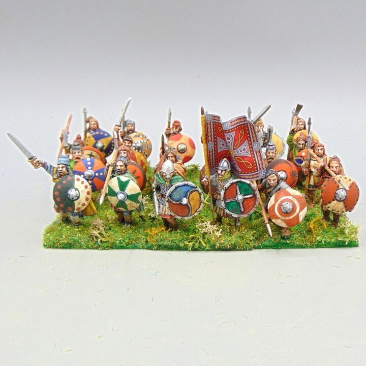 Grade C - Wargames Foundry - Dark Ages - Saxon Fyrd Unit Grade C - Wargames Foundry - Dark Ages - Saxon Fyrd Unit