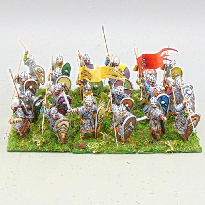 Grade C - Warlord Games - Dark Ages - Norman Infantry Unit Grade C - Warlord Games - Dark Ages - Norman Infantry Unit