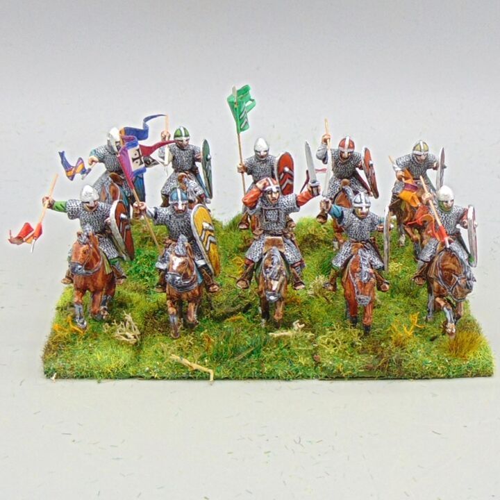 Grade C - Wargames Foundry/Warlord Games - Dark Ages - Mounted Norman Knights Unit Grade C - Wargames Foundry/Warlord Games - Dark Ages - Mounted Norman Knights Unit