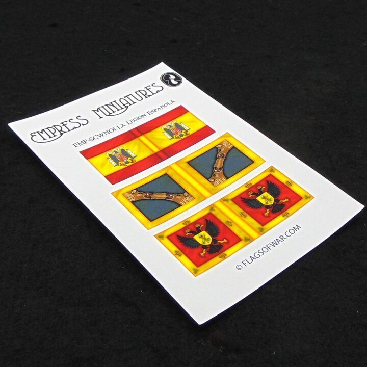 28mm, Empress Miniatures/Flags of War, SCW: Nationalist Flags for La Legion Espanola