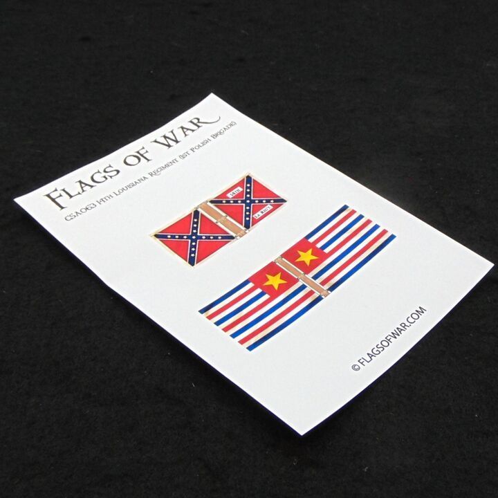28mm, Flags of War, ACW: Confederate - 14th Louisiana Regiment (1st Polish Brigade) 28mm, Flags of War, ACW: Confederate - 14th Louisiana Regiment (1st Polish Brigade)