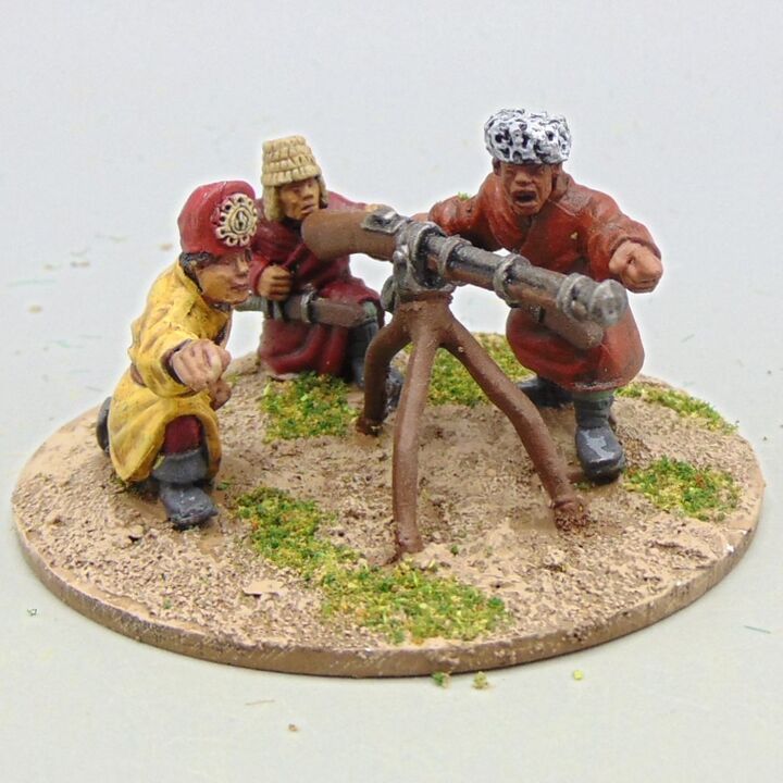 Grade D - Wargames Foundry - Late C18th to Mid C19th India/China - Tibetan Jingal Gun & Crew
