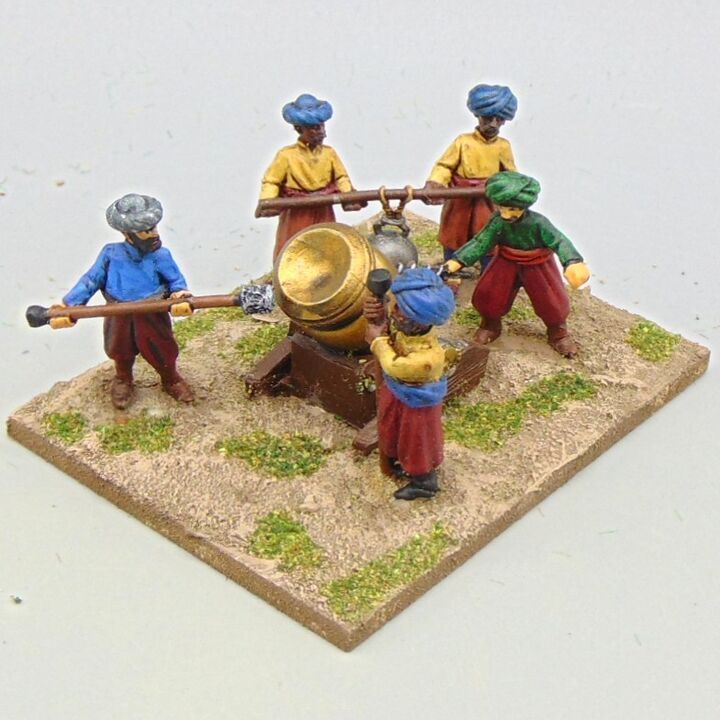 Grade D - Eureka Miniatures - Late Renaissance/Early C18th - Turkish Pirate Mortar & Crew Grade D - Eureka Miniatures - Late Renaissance/Early C18th - Turkish Pirate Mortar & Crew